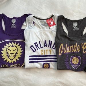 Set of 3 Orlando City Soccer Women’s tank tops